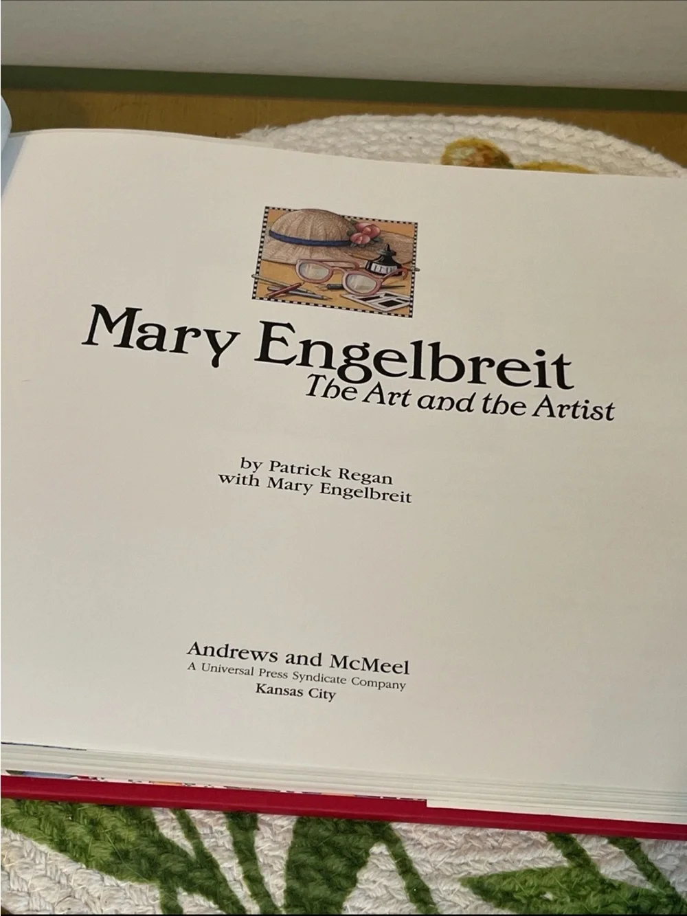 1996 Mary Engelbreit “The Art And The Artist” EUC Book